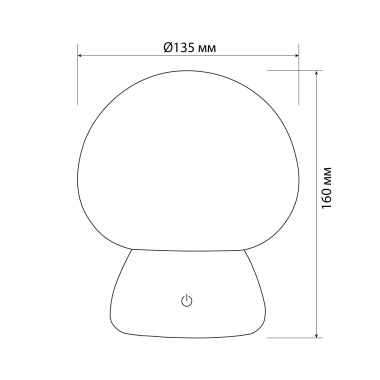 LED лампа настiльна з акумулятором VIDEX VL-TF26BG 4W 3000-6500K+RGB Beige - фото №3