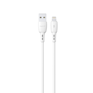 Кабель USB - Lightning HAVIT CB619C-L 2.1A 2м White - фото