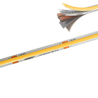 LED COB Strip Light VIDEX DC24V 55W 5M 3000K Ra80 IP20 (VL-LSTCB320-24113-B5) - photo №8
