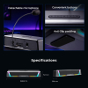 Ігрова колонка SOUNDBAR HAVIT SK221 6W USB+BT RGB Black+Gray - фото №10