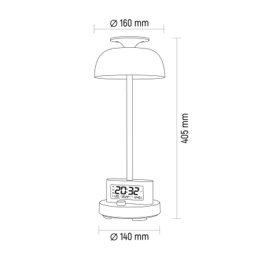 LED лампа настiльна з акумулятором VIDEX VL-TF24G 8W 4000K+RGB Green - фото №13