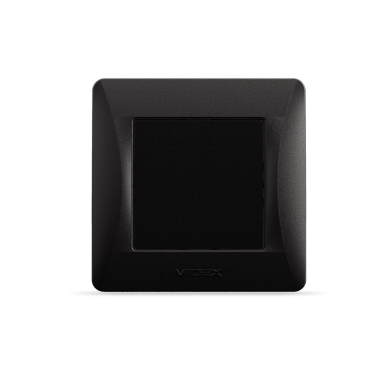 Заглушка для рамки чорний графіт VIDEX BINERA - фото №2