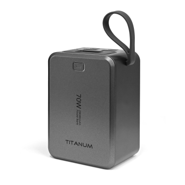 Павербанк 20000mAh TITANUM WP049 PD70W Grey - photo №4