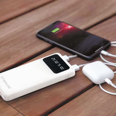 Повербанк 10000mAh TITANUM OL21 White - фото №4
