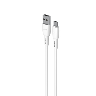 Кабель USB - USB-C HAVIT CB620C-L 3A 2м White - фото №2