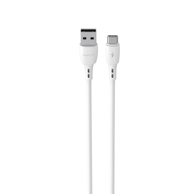 Кабель USB - USB-C HAVIT CB620C-L 3A 2м White - фото №3