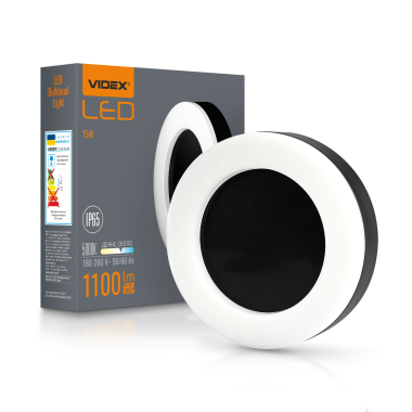 LED світильник ART IP65 круглий VIDEX 15W 5000K Black - фото