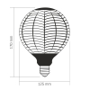 LED лампа VIDEX Filament VL-DG125BN 6W E27 1800K Black Magician pine needles