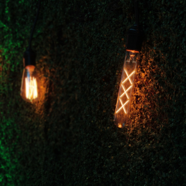 LED лампа TITANUM  Filament T30 6W E27 2200K бронза - фото №2