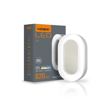 LED світильник ART IP65 овальний VIDEX 11W 5000K - фото