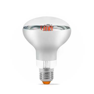 LED лампа VIDEX Filament R80FF 09W E27 1200K - фото №2