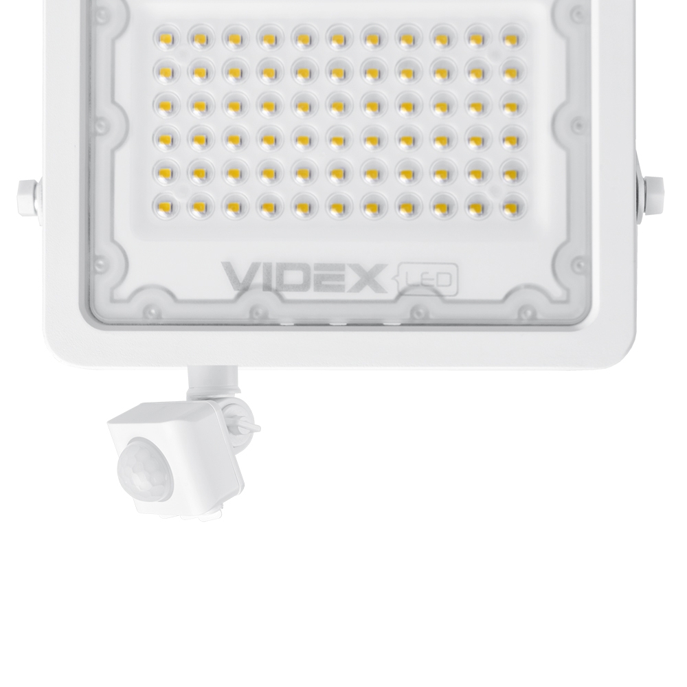 LED прожектор VIDEX F2e 50W 5000K з датчиком руху та освітленості