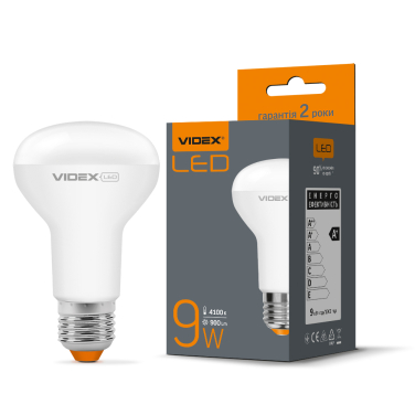 LED лампа VIDEX  R63e 9W E27 4100K - фото