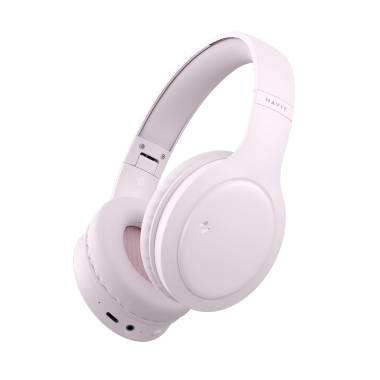 Навушники накладні бездротові HAVIT HV-H633BT Pink - фото №5