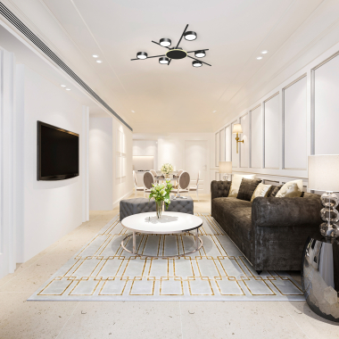 Ceiling Spotlight Luminaire VIDEX for 6xGX53 lamp VL-SPF22B-BB Black - photo №4