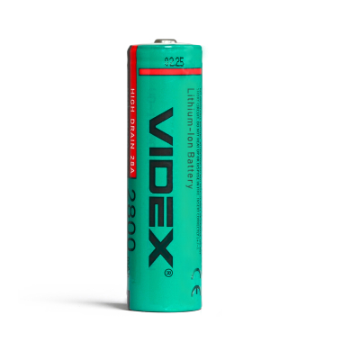 Акумулятор Videx 18650 (високого струму) 20A 2800mAh bulk/1шт - фото №2