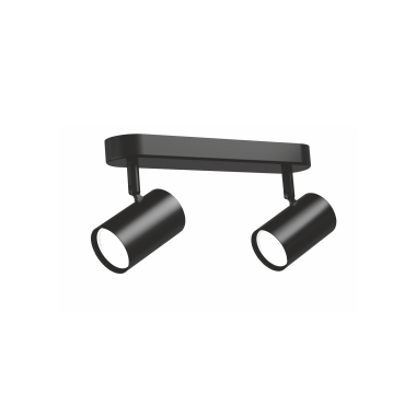 Світильник VIDEX під лампу 2xGU10 накладний поворотний чорний VL-SPF05B-BPB - фото №2