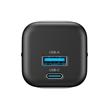 Зарядний пристрій HAVIT HV-UC230 GaN 33W USB-A+USB-C Black - фото №3