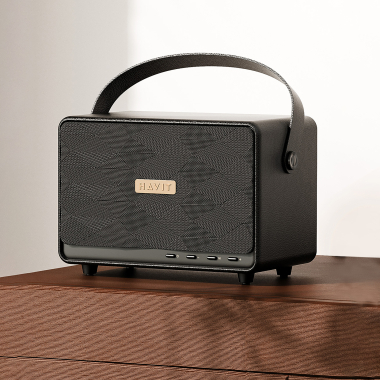 Портативна колонка HAVIT SK907BT "Classic II SE" 30W Black - фото №6