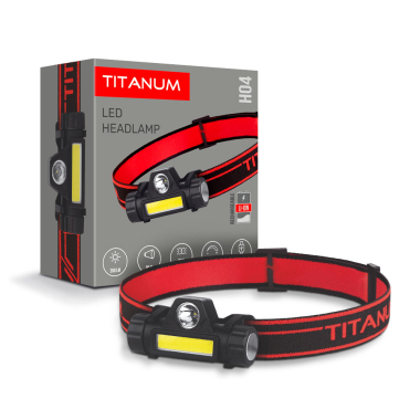 Налобний світлодіодний ліхтарик TITANUM TLF-H04 200Lm 6500K - фото