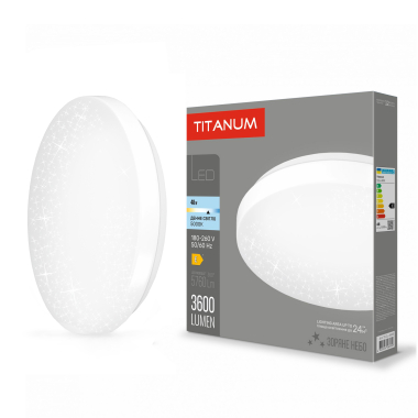 Wall-ceiling luminaire TITANUM 48W 5000K Starry sky - photo