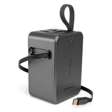 Павербанк 20000mAh TITANUM WP049 PD70W Grey - photo №6