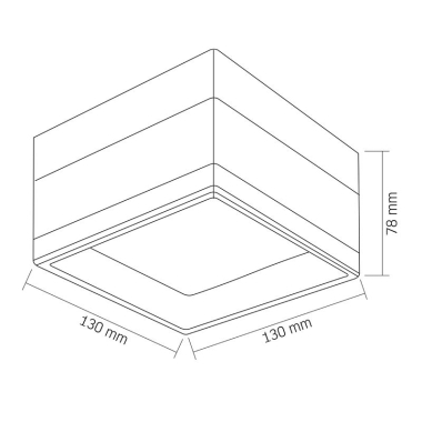 LED світильник IP65 квадратний VIDEX BHD02 9W 2400-3200-4300K Black - фото №6