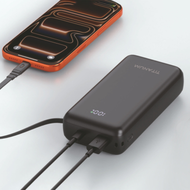 Павербанк 20000mAh TITANUM WCS20 PD45W Black - photo №13