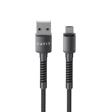 Кабель Micro USB HAVIT HV-CB6195 2.1A 1м - фото №3