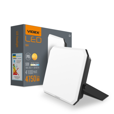 LED прожектор VIDEX F3 50W 5000K 220V Black (VLE-F3-0505) - фото