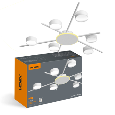 Ceiling Spotlight Luminaire VIDEX for 6xGX53 lamp VL-SPF22B-WB White - photo