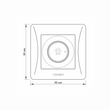 Димер 600Вт білий VIDEX BINERA - фото №5