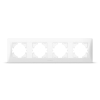 Рамка біла на 4 місця горизонтальна VIDEX BINERA - фото 
