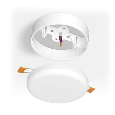 Рамка накладного монтажу безрамкового круглого світильника VIDEX (VL-DLFR-15SF) - фото