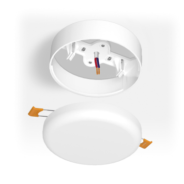 Рамка накладного монтажу безрамкового круглого світильника VIDEX (VL-DLFR-15SF) - фото