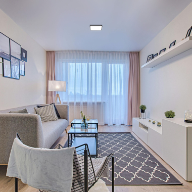 LED Світильник накладний квадрат VIDEX 24W 5000K Black - фото №3