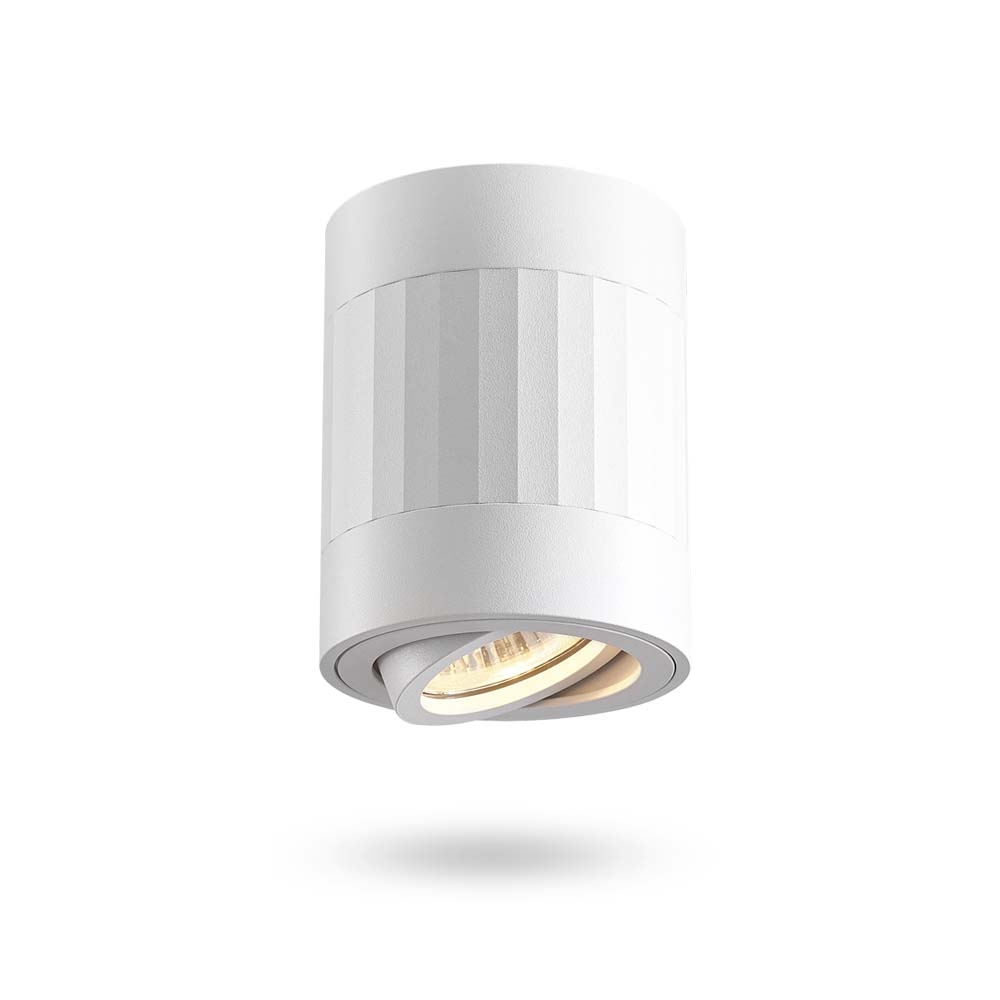 Світильник VIDEX під лампу GU10 SPF04A накладний білий + біла пряма лінія