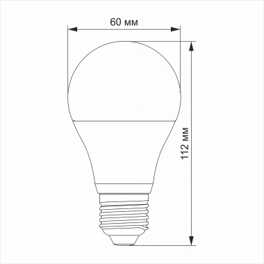LED лампа TITANUM A60 12W E27 3000K - фото №3