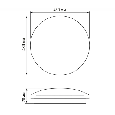 Wall-ceiling luminaire TITANUM 48W 5000K Starry sky - photo №3