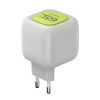 Зарядний пристрій HAVIT UC253 GaN 65W USB-A+USB-C +Кабель USB-C Gray/Green - фото №4