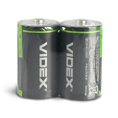 Батарейка лужна Videx LR20/D 2шт SHRINK - фото №2