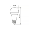 LED лампа акумуляторна TITANUM A68 9W E27 4000K 220V - фото №3