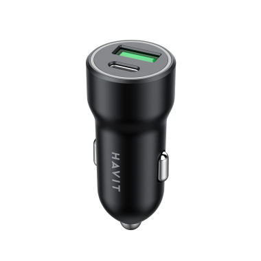 Автомобільний зарядний пристрій HAVIT HV-CC613 20W USB+USB-C - фото №3