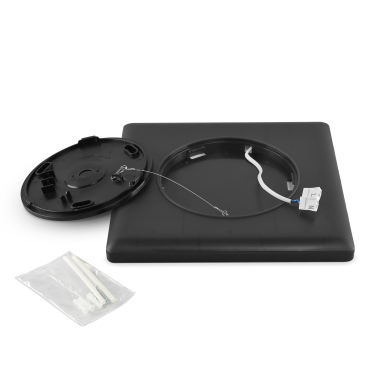 LED Ceiling Light VIDEX DL3S 24W 4000K Black - photo №4