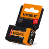 Батарейка сольова Videx 6F22/9V (Крона) 1шт SHRINK CARD - фото №3