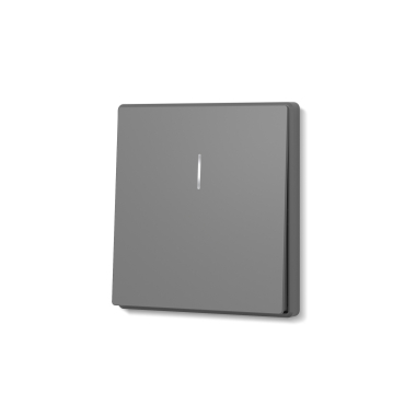 Switch 1 gang with LED backlight grey graphite VIDEX NOTA (VF-NT-SW1L-GR) - photo