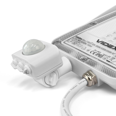 LED Floodlight VIDEX F5 30W 3000-5000-6500K with motion sensor 230V White (VL-F5-030CW-S) - photo №6