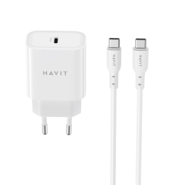 Зарядний пристрій HAVIT ST934 20W USB-C з кабелем USB-C - USB-C - фото №2