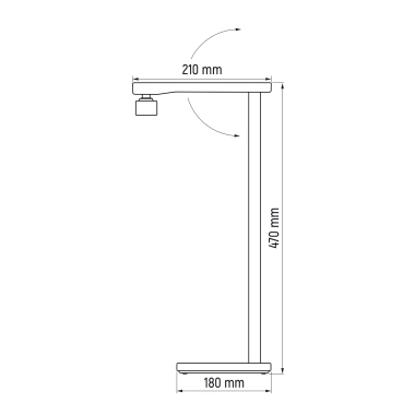 LED лампа настiльна VIDEX VL-TF22W 18W 3000-6000K 230V White - фото №13
