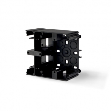 Модуль коробки накладного монтажу, черный графит VIDEX BINERA VF-BNMB2-BG (10/100)